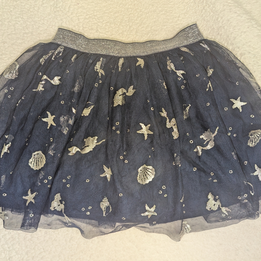 Disney Blue Embellished Bubble Mini Skirt